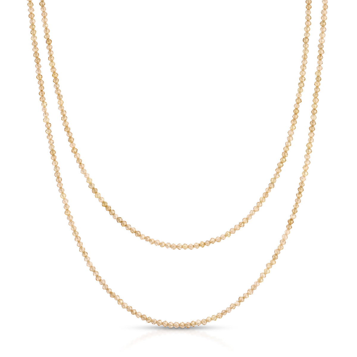 Zircon Necklace 35 Inch Length
