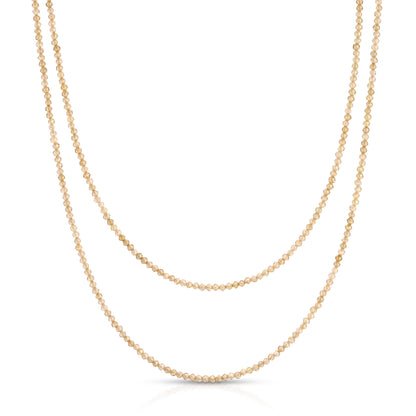Zircon Necklace 35 Inch Length