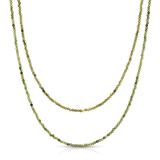 Zircon Necklace 35 Inch Length
