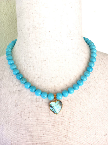 Turquoise Heart Necklace