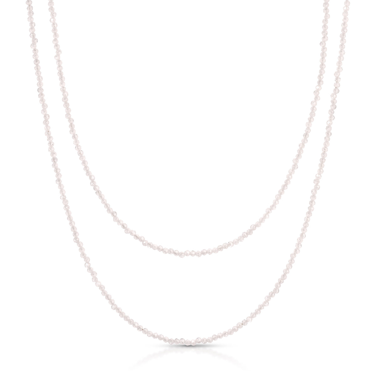 Zircon Necklace 35 Inch Length