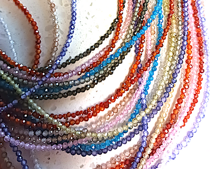 Zircon Necklace 35 Inch Length