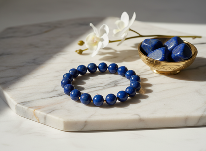 Lapis Bracelet in elegant setting